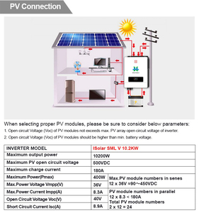 Nhà năng lượng mặt trời 10KVA Off Grid DC để AC năng lượng mặt trời HYBRID <span class=keywords><strong>INVERTER</strong></span> tinh khiết Sine Wave 10.<span class=keywords><strong>2kw</strong></span> với MPPT <span class=keywords><strong>charge</strong></span> <span class=keywords><strong>controller</strong></span> - Product Image 5
