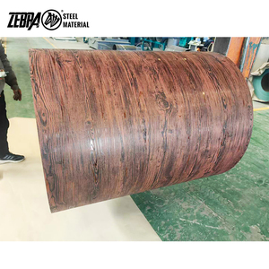<span class=keywords><strong>Bobina</strong></span> in acciaio PPGI con modello <span class=keywords><strong>di</strong></span> colore in <span class=keywords><strong>legno</strong></span> su misura preverniciata in acciaio PPGI 0.12mm-2mm modello <span class=keywords><strong>di</strong></span> colore RAL - Product Image 1