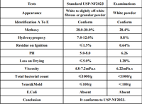 Hydroxypropylméthylcellulose (HPMC E6) de qualité alimentaire, additifs alimentaires séchés, excellents stabilisateurs et épaississants, fût de 25 kg