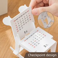 OEM/ODM Calendrier de Troie créatif Imperméable et durable Décoration unique de la maison Petits calendriers de bureau