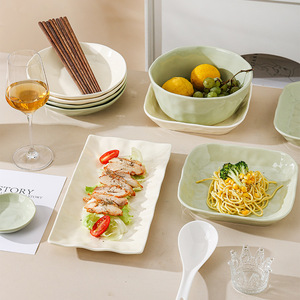 Vajilla <span class=keywords><strong>de</strong></span> Gres <span class=keywords><strong>de</strong></span> Lujo, Estilo Clásico Encantador para Uso Doméstico y Hoteles, Vajilla Portátil - Product Image 2