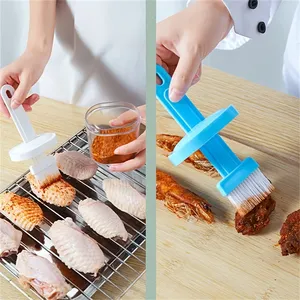 Zenidoo 1Pc Oil Spray Bottle Integrated Oil Pot Kitchen Dustproof High Temperature <b>Baking</b> Tool <b>Silicone</b> Plastic Eco-Friendly - Product Image 2