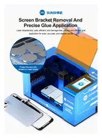Machine de retrait de verre laser mini SUNSHINE SS-890B pour iPhone X-17 – Élimine le verre arrière/les supports/les composants en différentes couleurs
