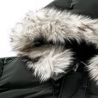 Veste parka d'hiver imperméable pour femme Bechance, coupe-vent, longue, à capuche, avec garniture en fourrure amovible pour un usage quotidien