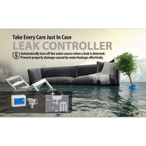 Vanne d'arrêt automatique Savant AS-414 1 pouce pour la détection de fuites d'eau dans les systèmes de plomberie - Product Image 5