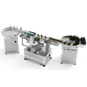 Skilt nhà máy Vòng lọ chai thủy tinh bọc xung quanh máy dán nhãn nhà sản xuất - Product Image 3