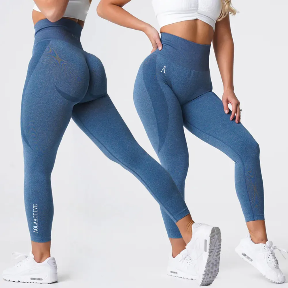 Mallas deportivas elásticas para mujer, pantalones de Yoga, mallas de entrenamiento para gimnasio