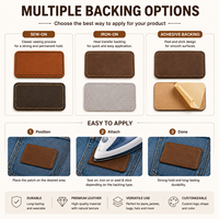 Patchs en cuir vierges personnalisables pour presse à chaud, étiquettes en similicuir thermocollantes pour vêtements, patchs en cuir PU personnalisés pour vêtements