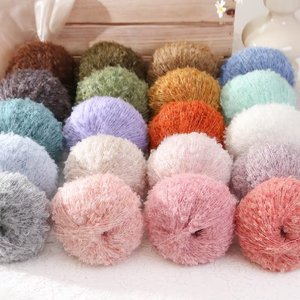Hilo Circular <span class=keywords><strong>de</strong></span> <span class=keywords><strong>Lana</strong></span> Hecho a Mano <span class=keywords><strong>de</strong></span> 25g, Perfecto para Tejer Suéteres, Bufandas, Muñecas y Pequeños Artículos Teñibles - Product Image 5