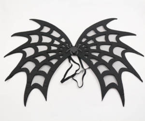 Conjunto de Falda Tutú con Alas de Araña Negra MS para Niñas, Disfraz de Bruja para Halloween, Disfraz de Fantasía - Product Image 2