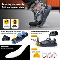 Calzado de Seguridad LAnoudun Colección Workwear Color Gris, Antipinchazos, Parte Superior de Microfibra y Malla Transpirable, para Hombre