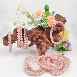 חם מוכר תכשיטי אופנה 6 מ "מ חרוזים אבן טבעית צמיד אופל ורוד קישוט - Product Image 2