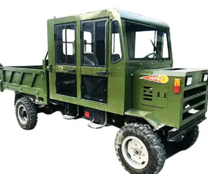High-power carrying capacity, large steering, smart diesel four-wheel mine cargo transport vehicle