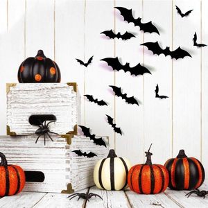 Oferta Especial DAMAI Decoración de Halloween Adhesivos de Pared 3D con Diseño de Murciélagos Negros Adhesivos Impermeables Colgantes para Decoración de Fiestas - Product Image 3
