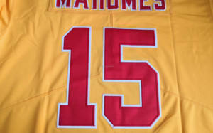 أفضل جودة #15 باتريك ماهومز #87 ترافيس كلسي #10 إيسيا باتشيكو #7 هاريسون بوتكر #32 نيك بولتون قميص كرة القدم الأمريكية - Product Image 5