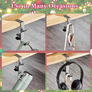 Colgadores de guirnaldas 2 en 1 sin taladro, soporte ajustable de alta resistencia para guirnaldas de chimenea - Product Image 5