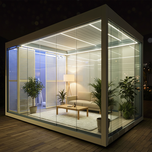 Pergola in Lega di Alluminio Eco-Sostenibile con Tetto a Lamelle Orientabili con Telecomando - Rifugio Ombreggiato per Piccoli Giardini e Balconi - Product Image 1