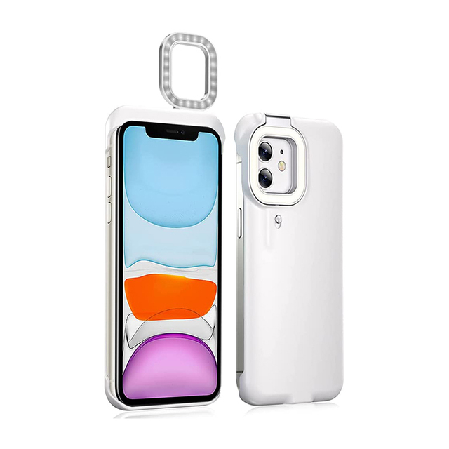 Phone Photo Flashlight Light up Cover Charging Selfie Ring Fill Light Led Phone Case for iPhone 12 Pro Max