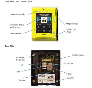 Sistema de tarjeta NAYAX VISA POS máquina lector de tarjetas para pago de máquina expendedora - Product Image 3