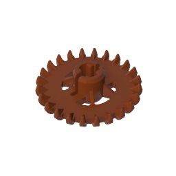 Corona dentada compatible de 24 dientes para kits de robótica, piezas y accesorios de bloques de construcción educativos, bloques de construcción de ABS - Product Image 3