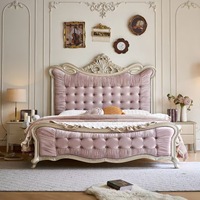 Modernes Europäisches Design Langlebiges Weiches Bett Schlafzimmer-Set Stauraum Multifunktionales Kingsize Eichen-Himmelbett Verstellbar Leder