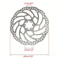 Pièces de modification pour moto : Plaquettes de frein avant et arrière 200 mm, disque de frein à disque et disque de frein à poignée pour Surron Light Bee