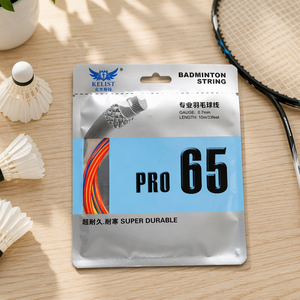 Cordage de badminton KELIST <span class=keywords><strong>PRO</strong></span> 65, 0,70 mm, super durable, résistant au froid, cordage de raquette de badminton, 10 m/33 pi, ligne de badminton professionnelle - Product Image 1