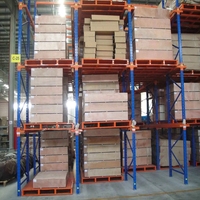 Étagère à palettes industrielle robuste à 5 niveaux en acier, stockage sélectif en entrepôt, protection contre la corrosion, finition par peinture en poudre