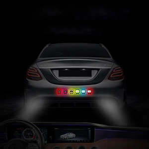 Autocollants réfléchissants YECAI Personality Block Man, autocollants d'avertissement de sécurité nocturne pour voiture, vélo électrique, moto, adaptés à <span class=keywords><strong>Honda</strong></span>, BMW - Product Image 3