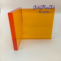 Feuilles acryliques PMMA de couleur orange 1250x1850mm - Beijing Jingruite 1-50mm Polissage Gravure Pliage Découpe