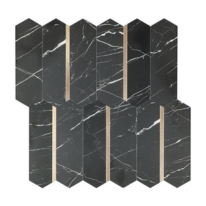 Carreaux autocollants effet pierre en PVC et aluminium, à coller et à décoller, pour crédence de cuisine - Product Image 1