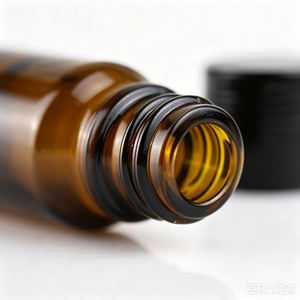 Bouteille d'huile essentielle en verre multicolore ambre vert bleu avec bouchon de sécurité enfant, emballage cosmétique - Product Image 4