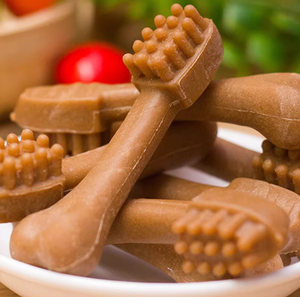 Diseño en forma de cepillo de dientes que llega profundo entre los dientes. Duradero, de larga duración, agradable y eficaz para la limpieza de molares. Golosinas para mascotas. - Product Image 6