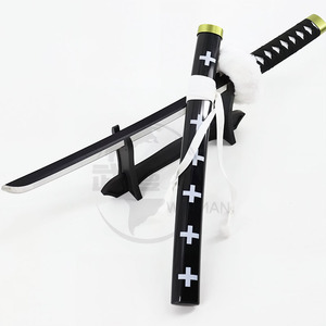 Épée de cosplay Trafalgar Law Kikoku, <span class=keywords><strong>Katana</strong></span> en métal du Capitaine des Pirates avec motif de croix blanche - Product Image 2