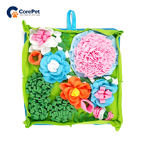 Tapis de Snuffle Moderne en Feutre pour Chiens Petits, Moyens et Grands – Distributeur Lent de Friandises, Brûleur d'Énergie, Anti-Ennui, Tapis d'Entraînement Lavable
