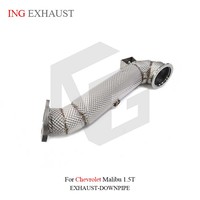 Sistema de Escape de Acero Inoxidable ING Fashion con Tubo de Bajada para Chevrolet Malibu 1.5T con Protector de Cabeza