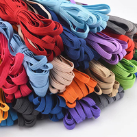 Corde élastique personnalisée élastique tressée à plat Largeur élastique Processus de tissage Accessoires de vêtement Bande tissée élastique
