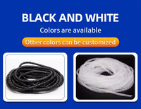 Tubo Espiral Protector de Cables de Nylon Blanco, 4mm-30mm, Tubo de Enrollamiento de PE Negro, Funda Protectora para Cables, Corte Personalizado, Espiral de PE Extruido