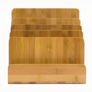 Autonomy Wooden <b>File</b> Rack Letter Holder Desktop <b>Organizer</b> Storage Rack For Office Home Use - Product Image 5