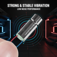 6mm Kernloser Vibrationsmotor 3V DC Mikro-Zylindermotor mit Kabel für Spielzeug, Pager, tragbare Geräte, Haptisches Feedback, OEM-Fertigung