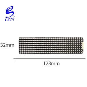 Module d'écran matriciel à points 8x32 de haute qualité, marque originale, lumière rouge, avec puce MAX7219, interface Ph2.0, noir, 5V - Product Image 2