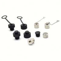 M8 M12 Mâle Femelle Métal Plastique Connecteur de couvercle de prise étanche M12 Bouchon de connecteur électronique