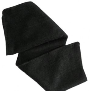 Logo noir en microfibre, style uni, technique tissée, pour salon de coiffure, institut de beauté et barbier - Product Image 1