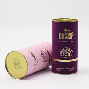 Biodegradable Custom Luxury High Quality Perfume Gift <b>Set</b> Packaging Cylindrical Paper Tube Packaging for Fragrance Products - Product Image 2