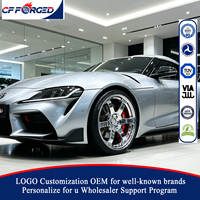 Jantes forgées monobloc personnalisées de qualité supérieure en chrome noir à 6 branches 5x112 pour Toyota GR Supra A90 A91 Coupé