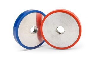 Rodamientos de goma de alta resistencia Rodillos de rodamiento de goma de poliuretano Ruedas de <span class=keywords><strong>PU</strong></span> Ruedas de goma personalizadas Ruedas de viaje de robot - Product Image 3