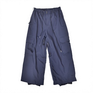 Pantalones Cargo de Invierno con Diseño Nuevo, Estampado y Térmicos, Color Azul Marino, Tejido Transpirable a Prueba de Nieve, Bolsillos con Cremallera, Ventilaciones, Cintura Elástica Ajustable - Product Image 1