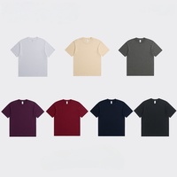 Vente en gros de t-shirts pour hommes en coton 100% solide, style anglais, faible rétrécissement, coupe ample, col rond, manches courtes, 180g, vierge, personnalisable