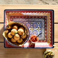 Ensemble de 4 bols en mélamine plaqué rouge de Sicile, vitrage écologique élégant au design personnalisé pour un dîner élégant, des hôtels OEM/ODM, bienvenue