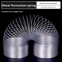 Instrumento de enseñanza de onda longitudinal transversal Demostración de resorte de onda de metal para Mecánica de Física de escuela secundaria